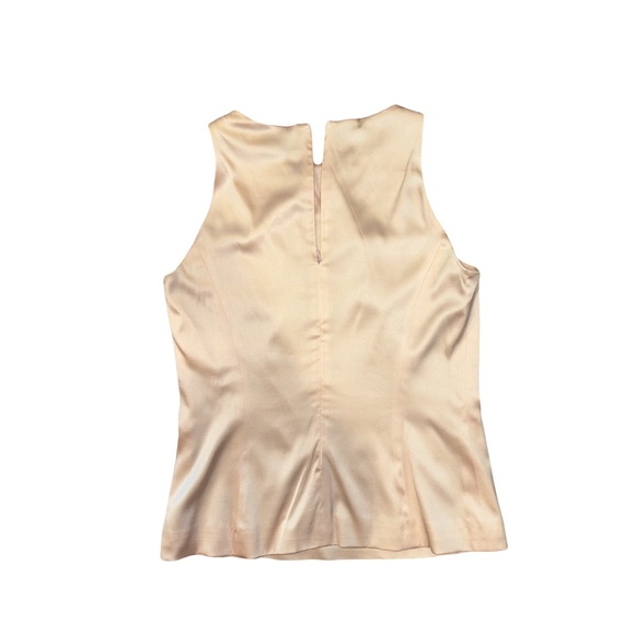 STYLE Paris Silk Light Pink Sleeveless Blouse - Picture 2 of 3